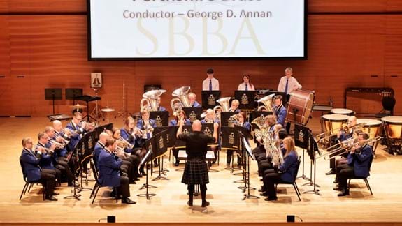 Perthshire Brass performing at the 2019 Scottish Championships